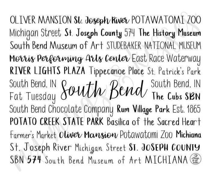 South Bend, IN Travel Mug