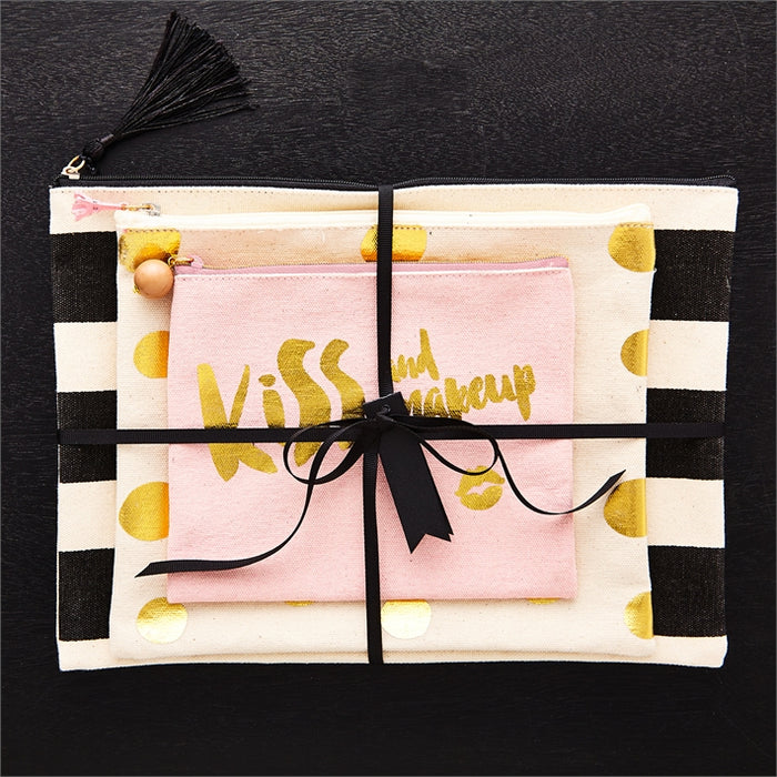 Sparkle Jute Pouches (Set of 3)