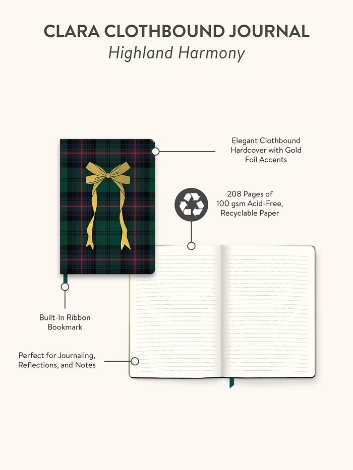 Studio Oh! Highland Harmony Clara Clothbound Journal