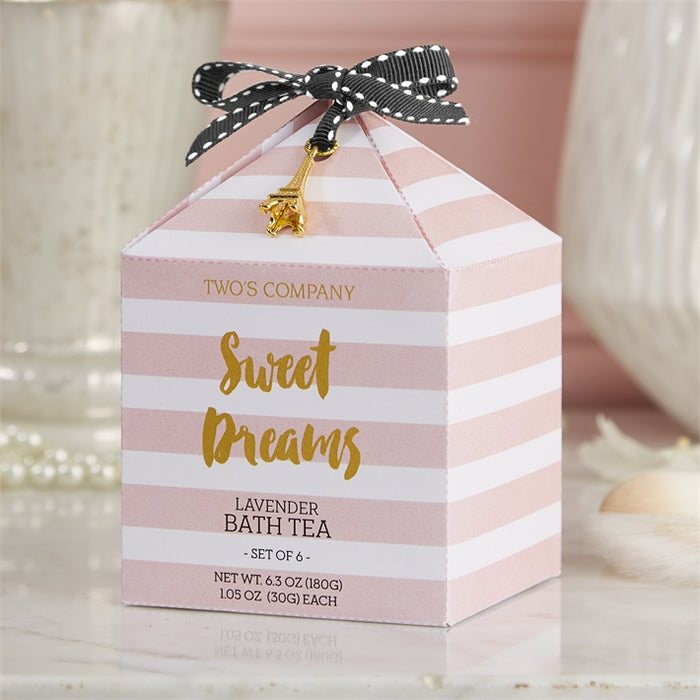 Sweet Dreams Lavender Scented Bath Salt in Gift Box (Set of 6)