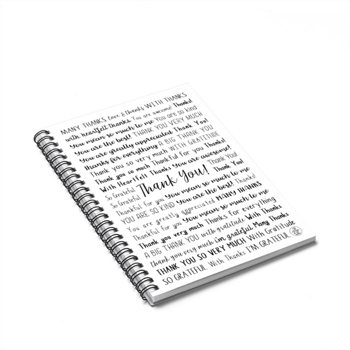 Thank You Spiral Notebook