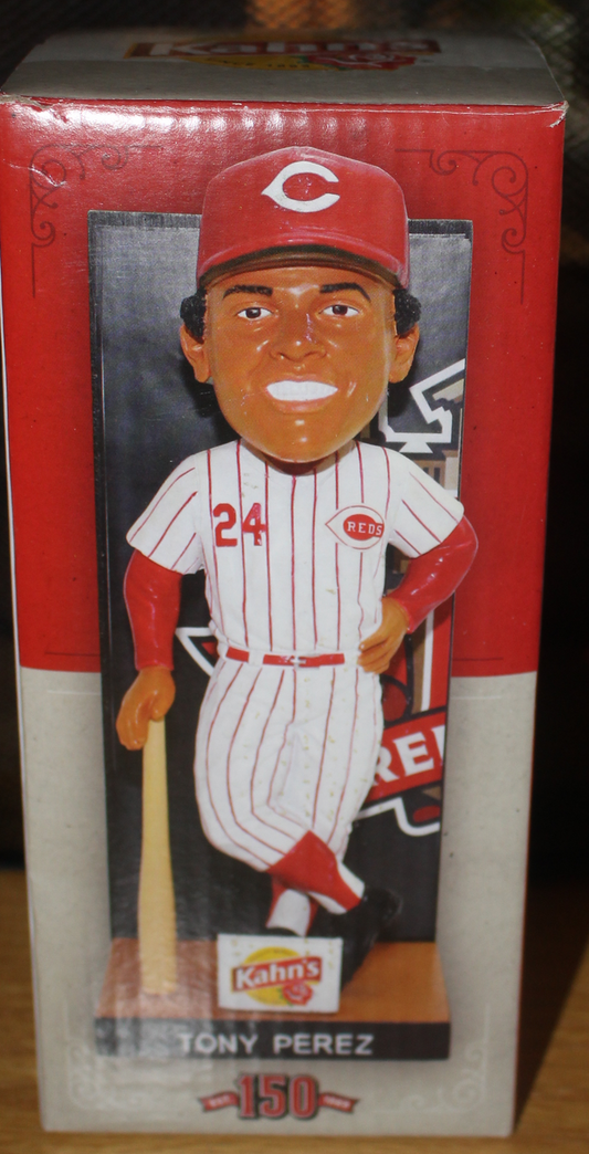 Tony Perez Cincinnati Reds 150th Anniversary Baseball Bobblehead SGA New in Box