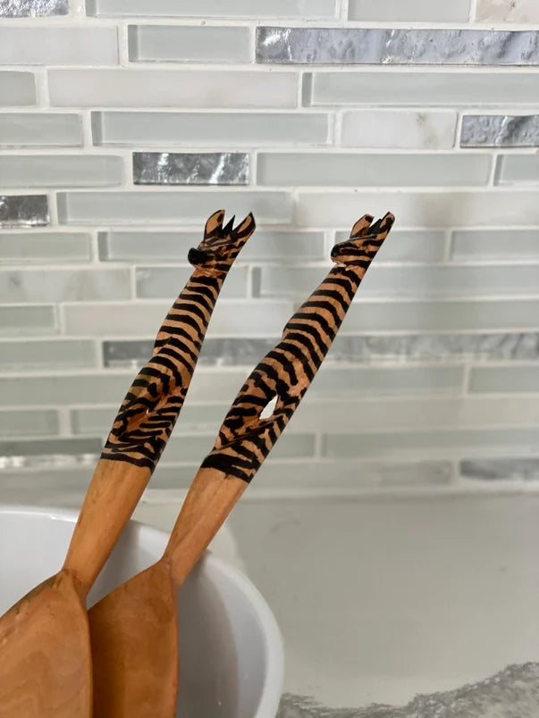 Twisted Zebra Serving Set