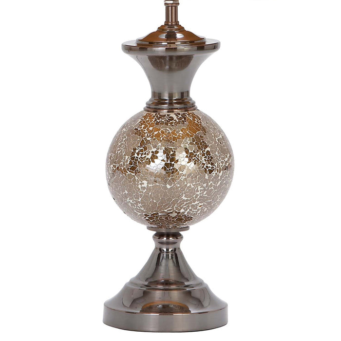 Urban Designs 25" Lush Mosaic Art Cracked Glass Table Lamp - Set of 2