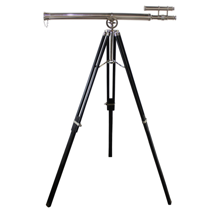 Urban Designs Antiqued Brass 58-inch Handcrafted Decorative Telescope