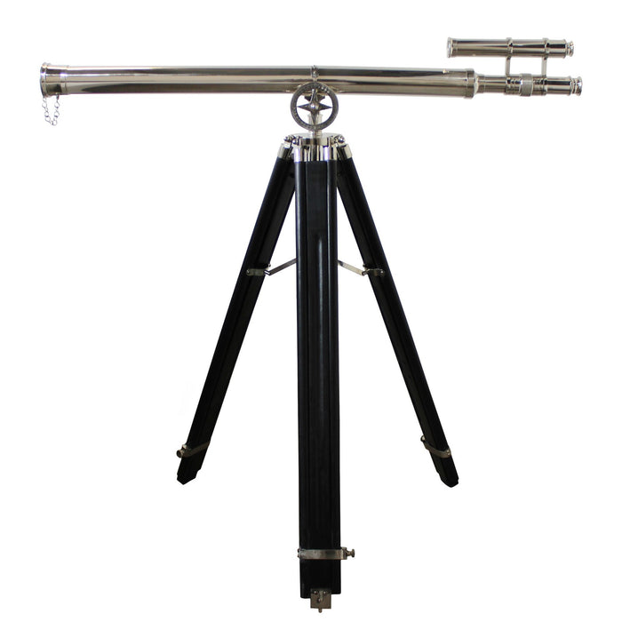 Urban Designs Antiqued Brass 58-inch Handcrafted Decorative Telescope