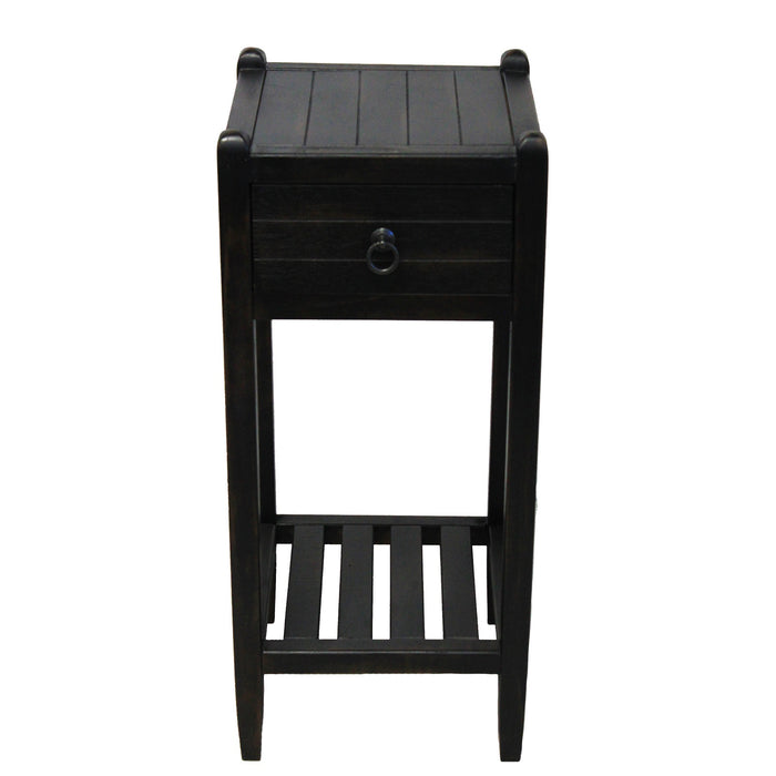 Urban Designs Espresso 30" Wood Side Table