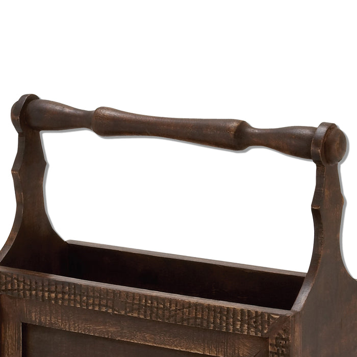 Urban Designs Handcrafted Decorative Wood Magazine Rack