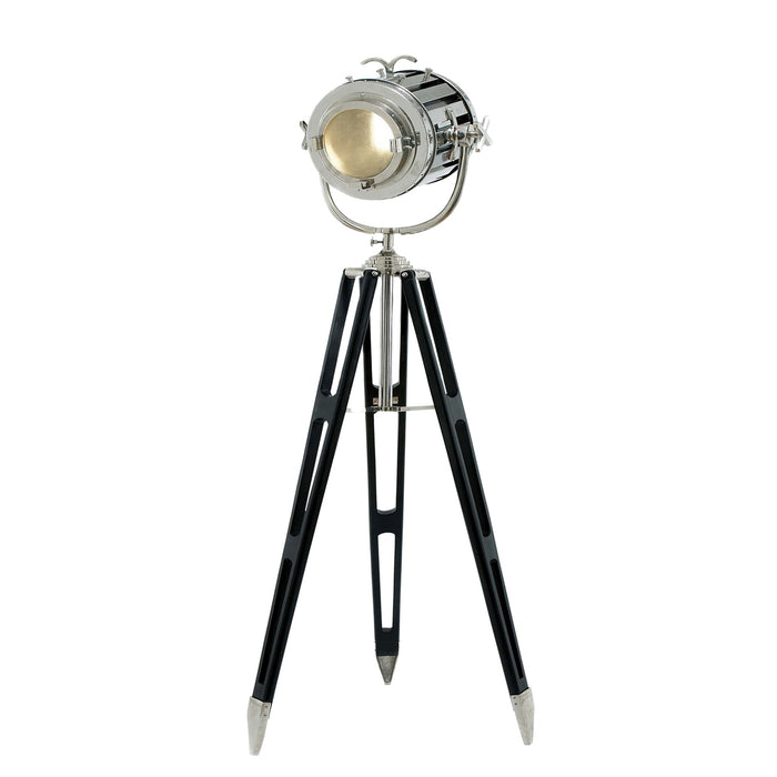Urban Designs Hollywood Studio 6-Feet Director's Spotlight Black Tripod Floor Lamp