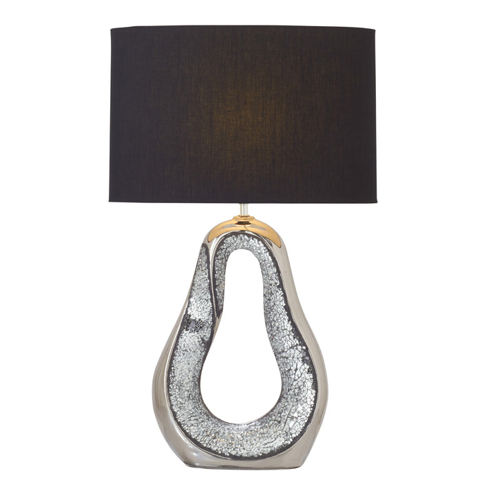Urban Designs Kai Silver Ceramic Mosaic Table Lamp - Set of 2