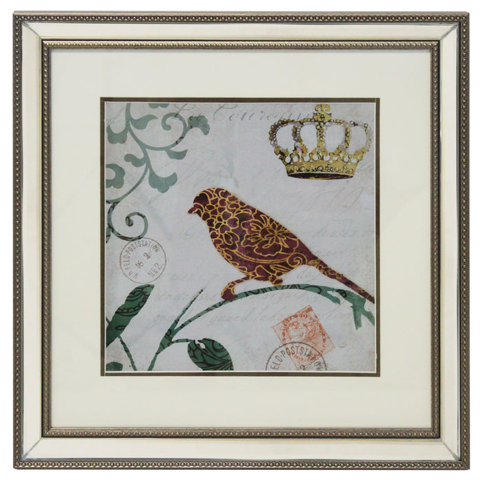Urban Designs Morning Birds Square Decorative Wall Art (Set of 2)