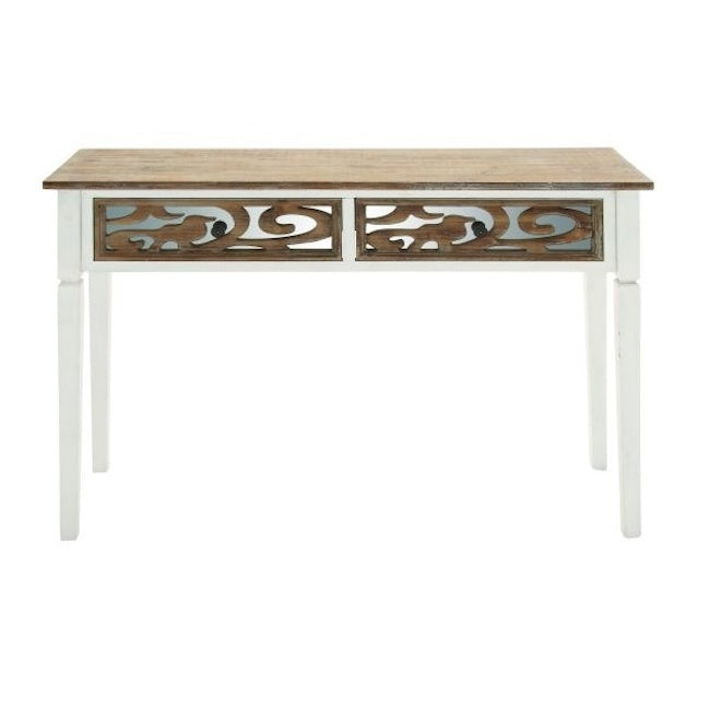 Urban Designs Terra 2-Drawer Mirrored Console Table