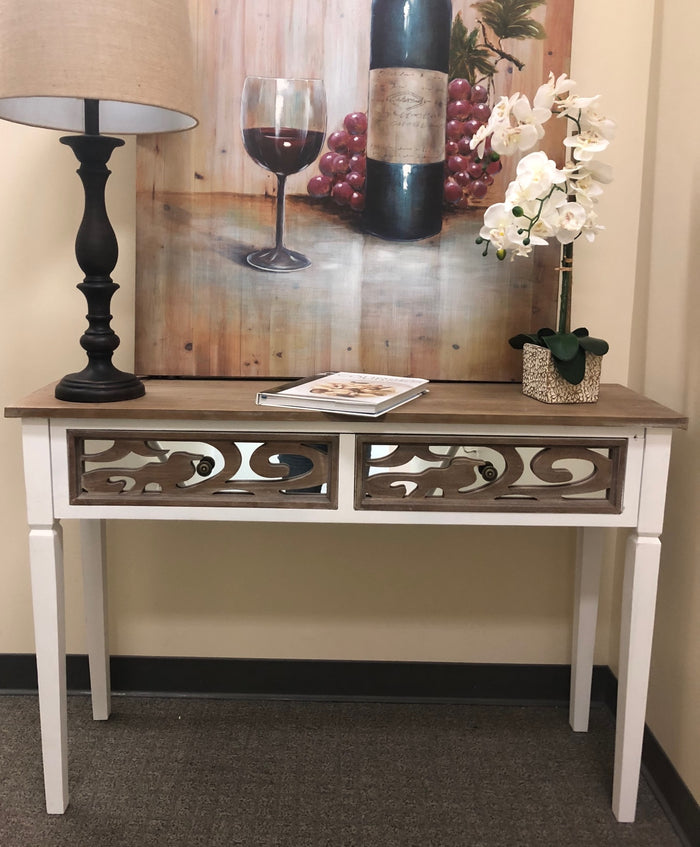 Urban Designs Terra 2-Drawer Mirrored Console Table