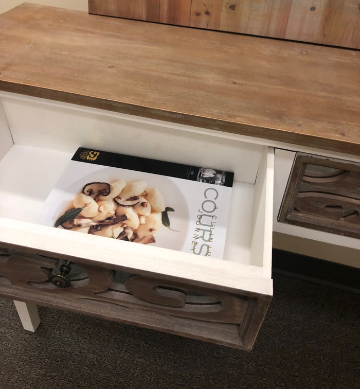 Urban Designs Terra 2-Drawer Mirrored Console Table