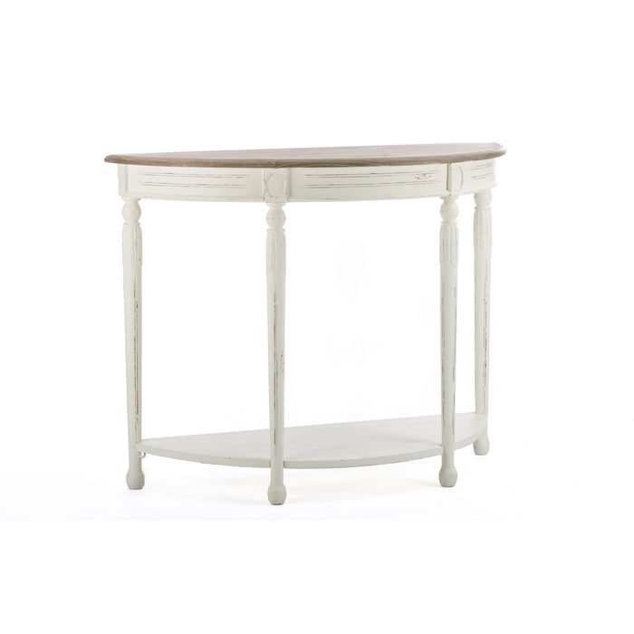 Urban Designs Vologne Traditional White Wood French Console Table