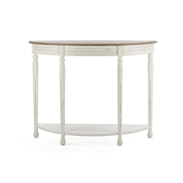Urban Designs Vologne Traditional White Wood French Console Table