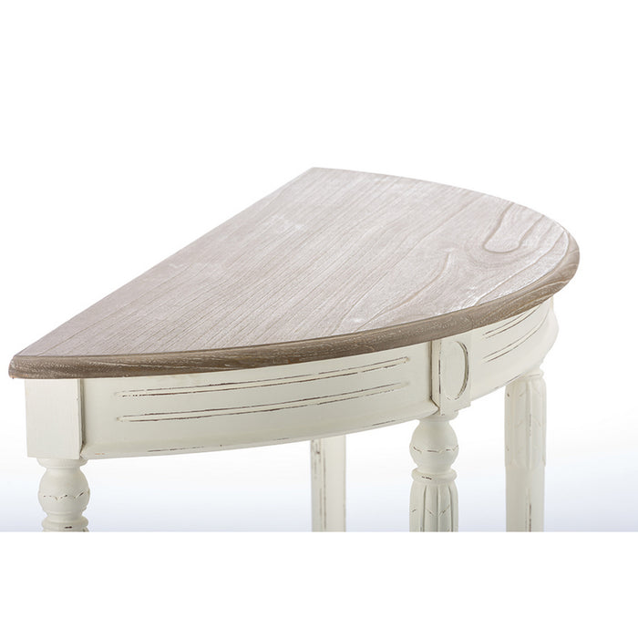 Urban Designs Vologne Traditional White Wood French Console Table