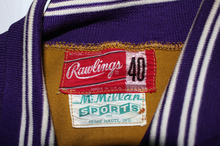Vintage 1970's Winslow Eskimos (Indiana) High School Basketball Warm Up Jacket