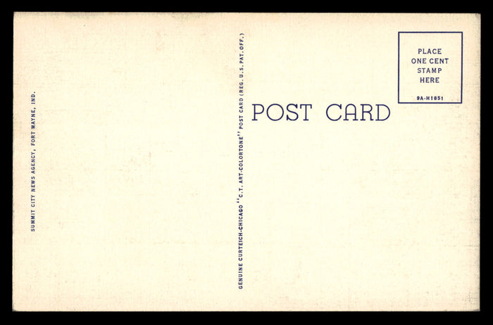 Vintage Ft. Wayne Central Indiana HS Postcard