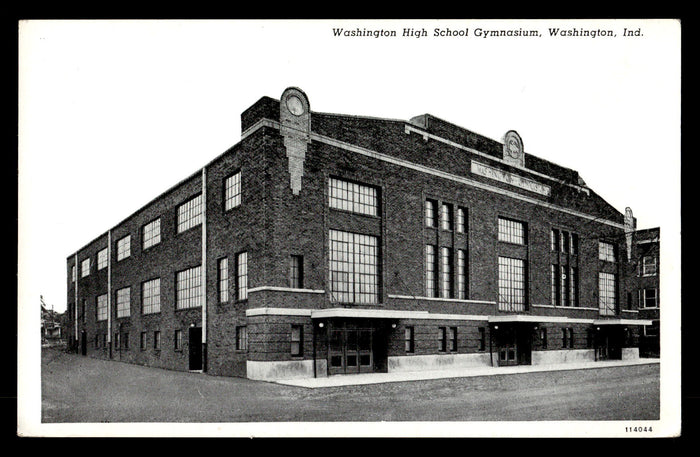 Vintage Washington, Indiana HS Gymnasium Postcard