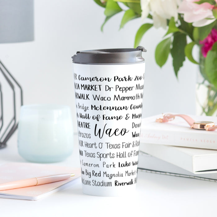 Waco, TX Travel Mug
