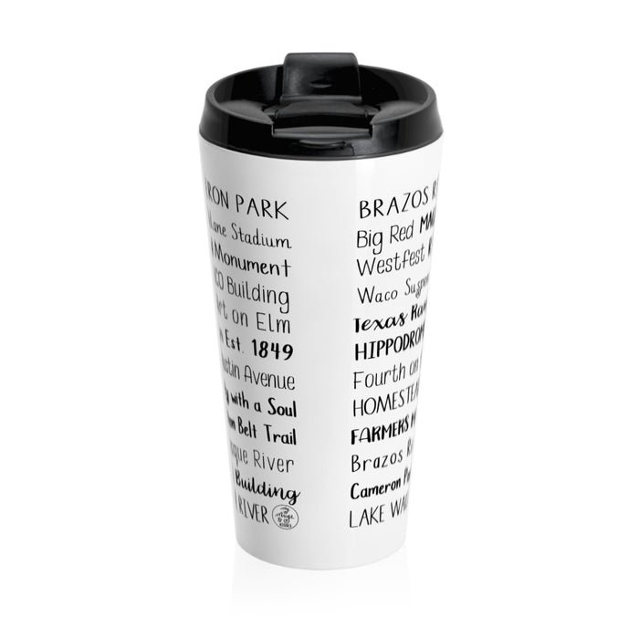 Waco, TX Travel Mug