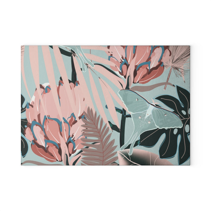 Water Protea Glass Cutting Board