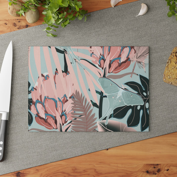 Water Protea Glass Cutting Board