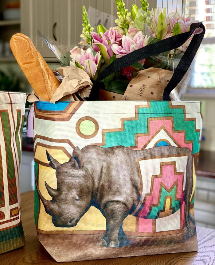 Wildlife Ndebele Canvas Bag