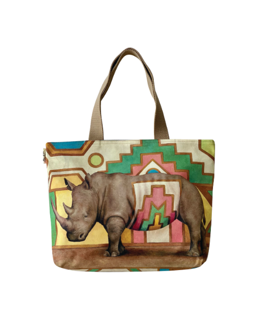 Wildlife Ndebele Canvas Bag