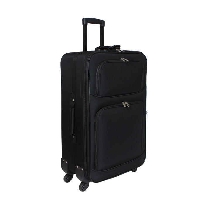 World Traveler 3-Piece Rolling Expandable Spinner Luggage Set