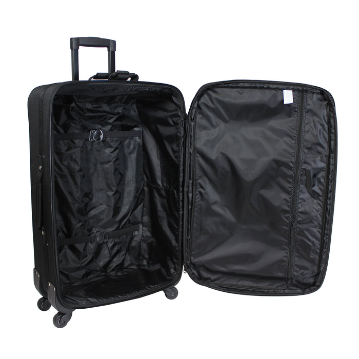 World Traveler 3-Piece Rolling Expandable Spinner Luggage Set