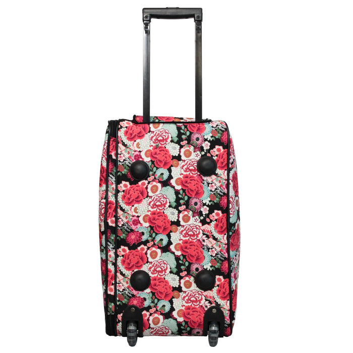 World Traveler Zebra 21-Inch Carry-On Rolling Duffel Bag