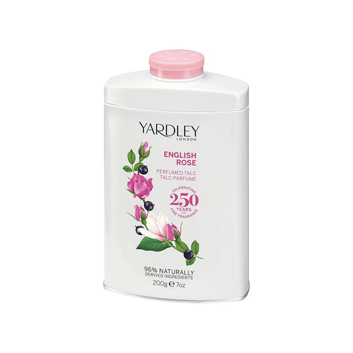 Yardley English Rose Fragranced Talc 200g Tin
